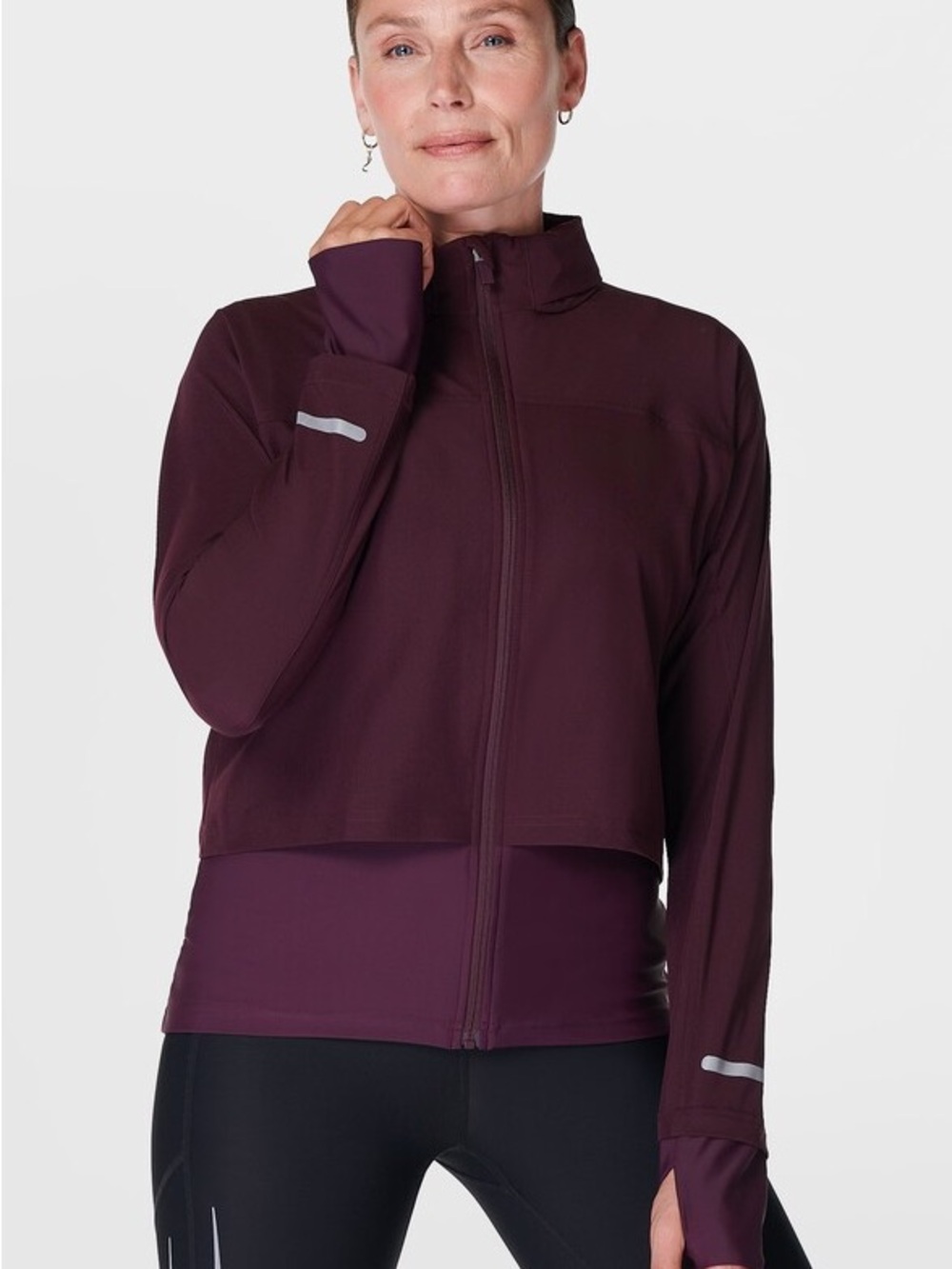 Sweaty Betty Plum Fast Track Running Jacket